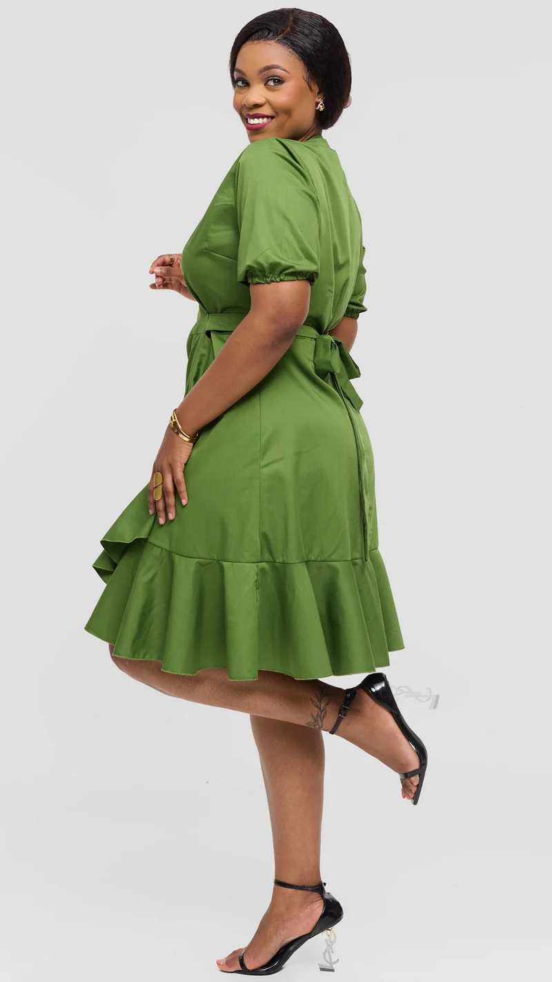 Lizola Virginia Wrap Dress - Green