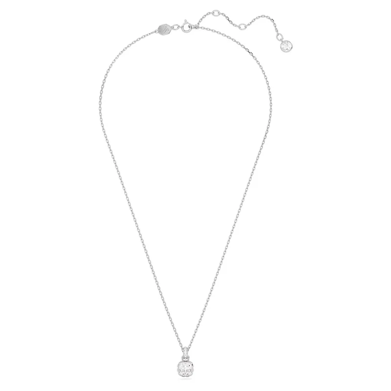 Swarovski Kette mit Anhänger Birthstone April Kissenschliff Weiß 5651704