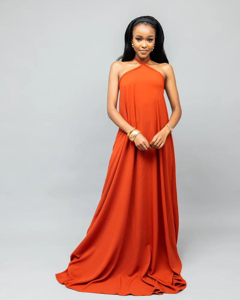 Afriwia Poise Maxi Dress - Orange