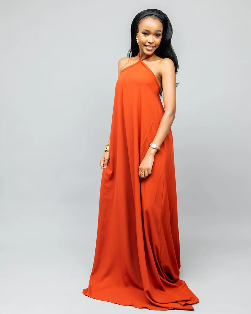 Afriwia Poise Maxi Dress - Orange