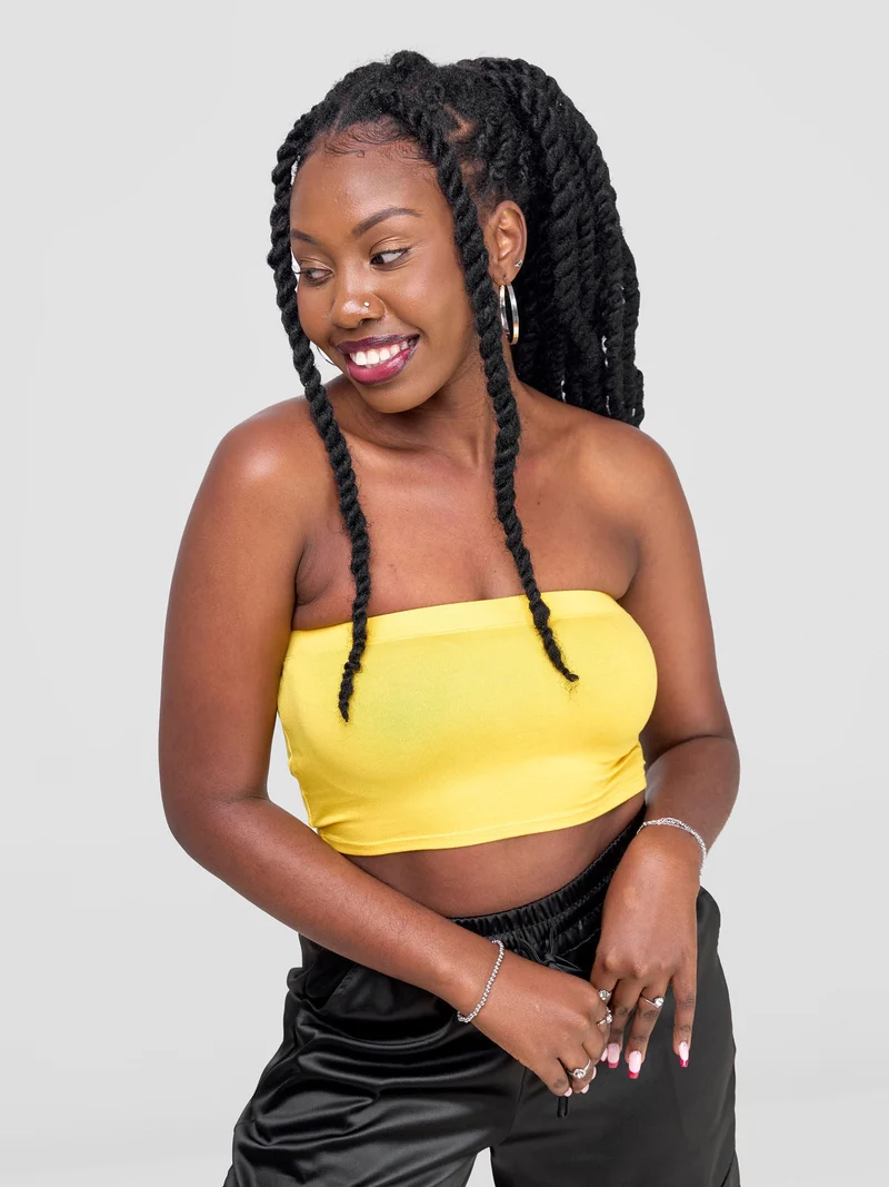Zoya Basic Jersey Bandeau - Yellow