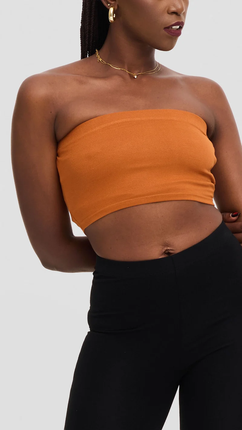 Zoya Basic Jersey Bandeau - Rust