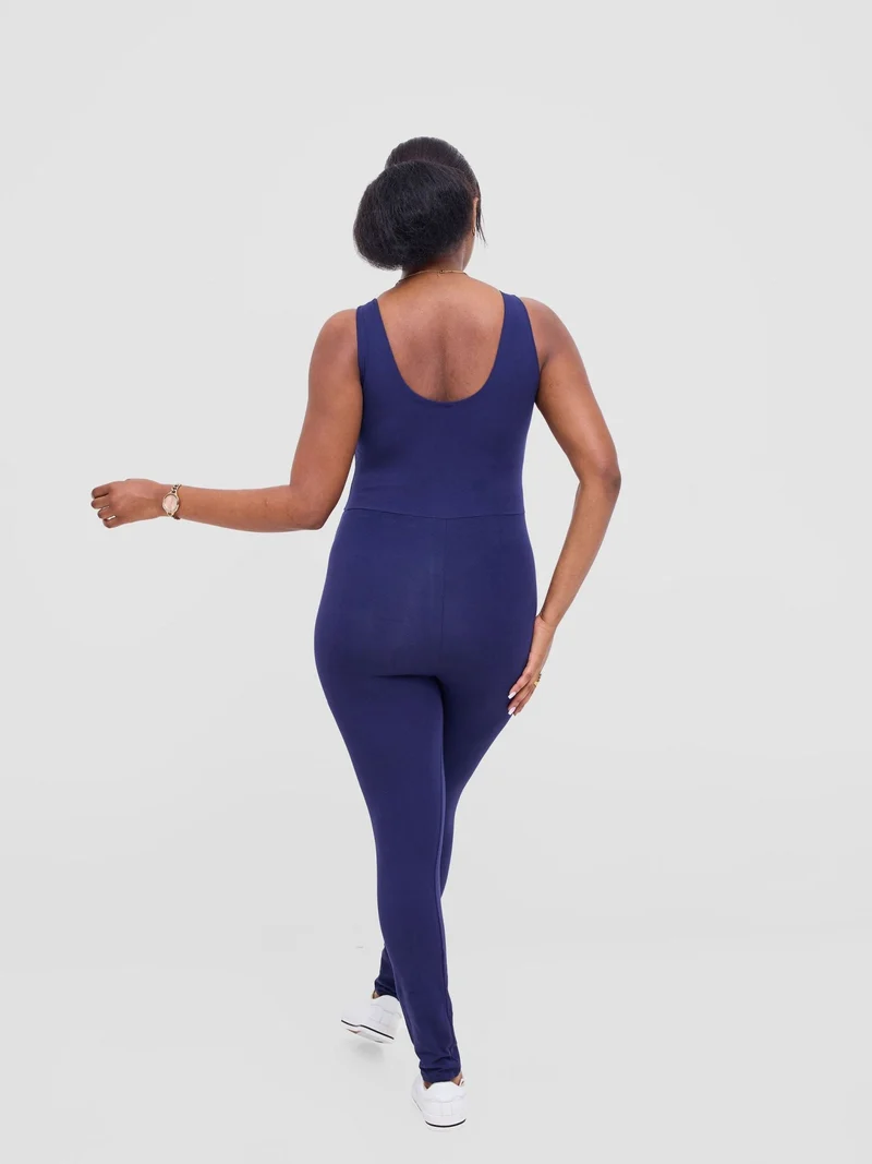 Vivo X This Is Essential Long Unitard - Navy Blue
