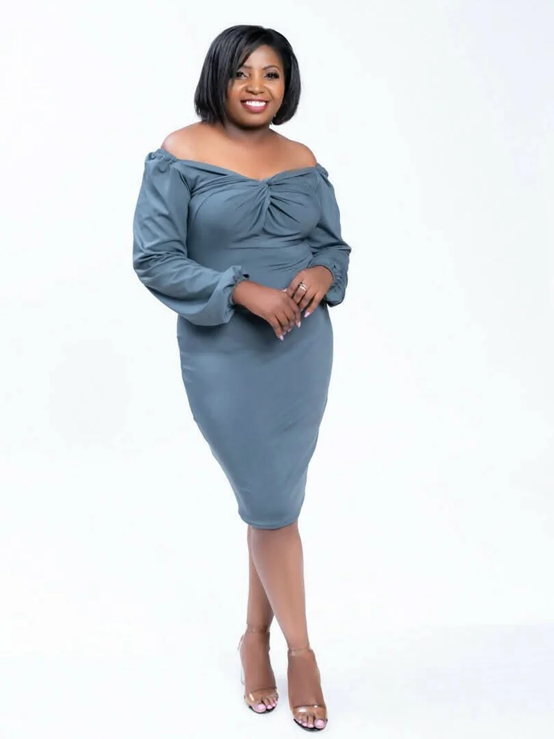 Magali Design Knot Dress - Sage Green