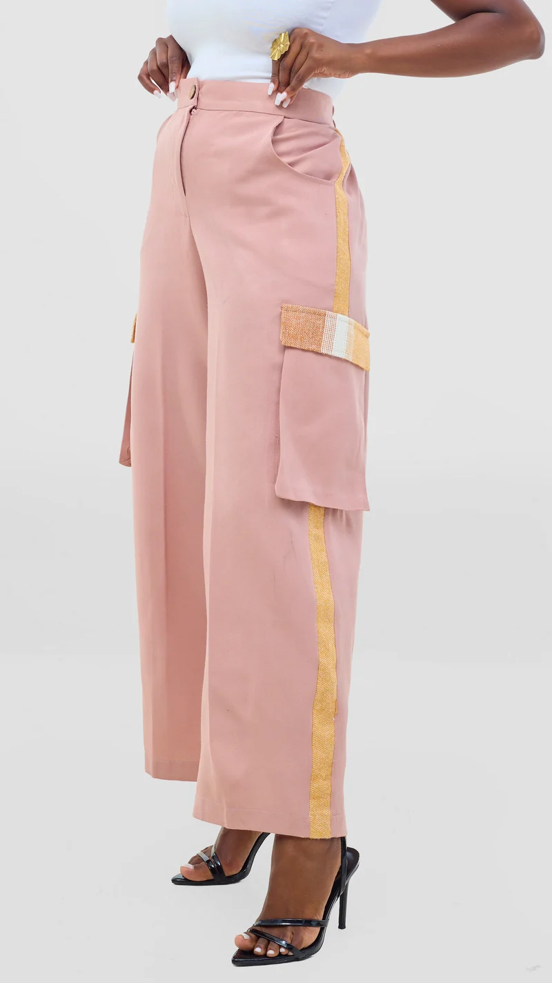 Tuwe Bora Mwendo Pants - Peach