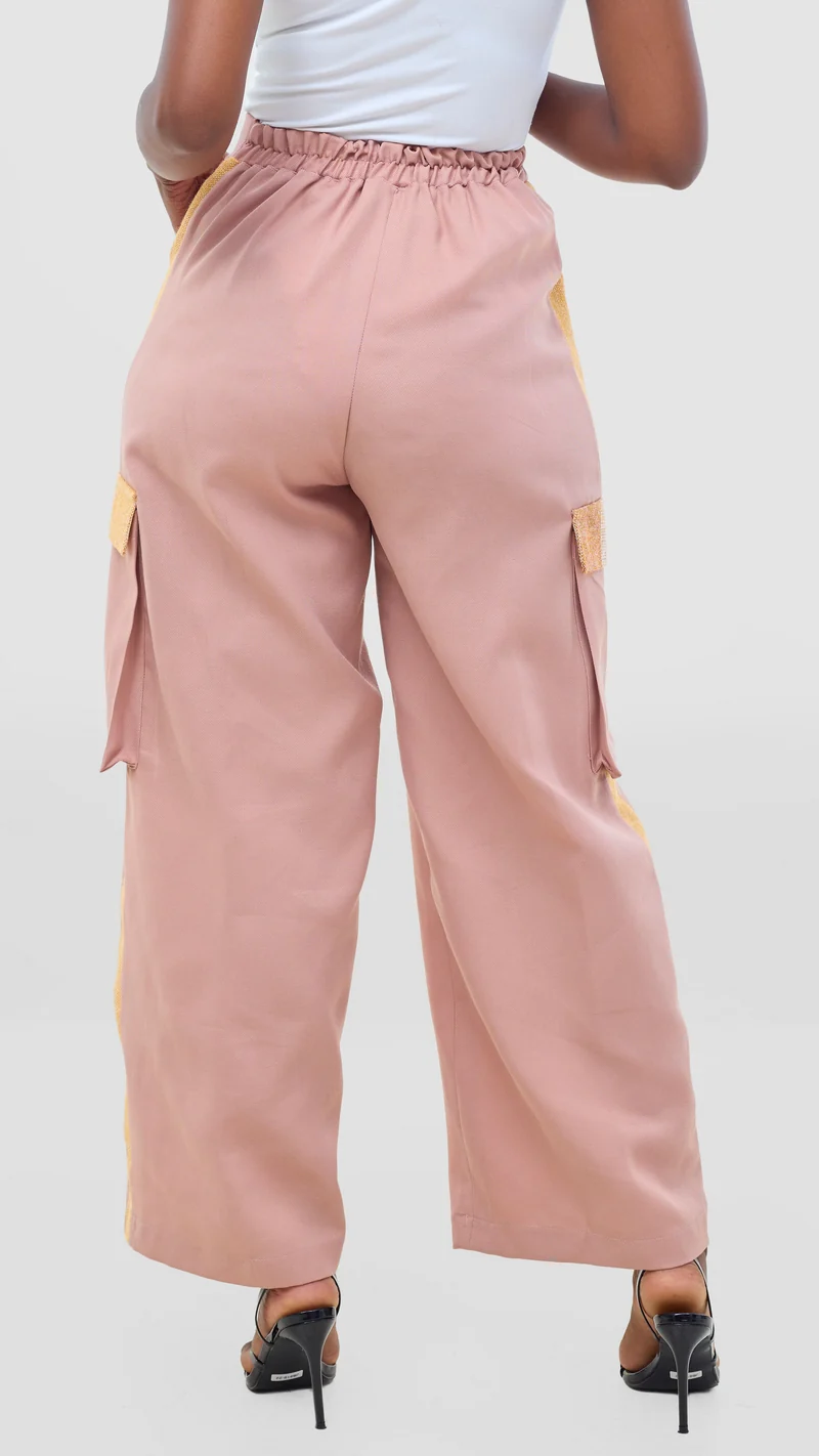 Tuwe Bora Mwendo Pants - Peach