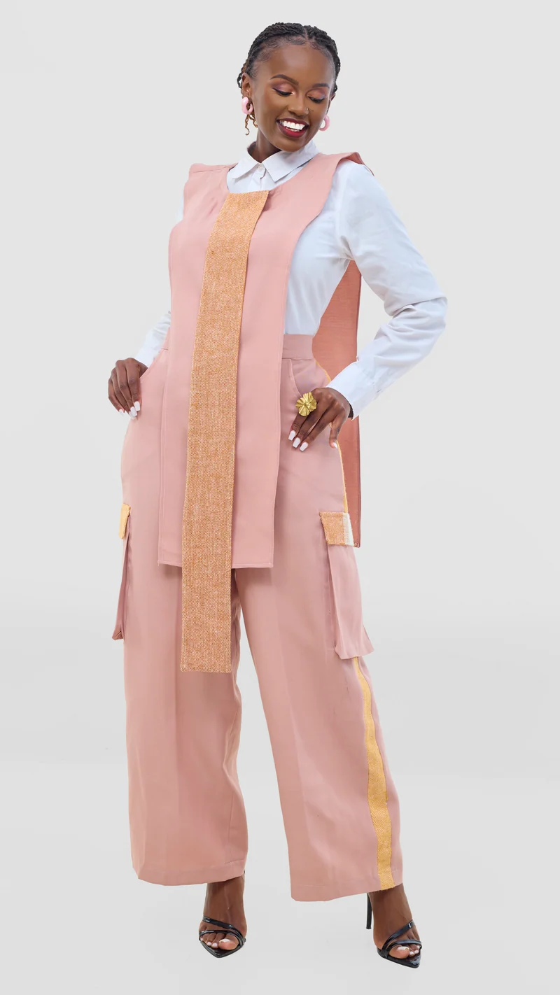 Tuwe Bora Mwendo Pants - Peach