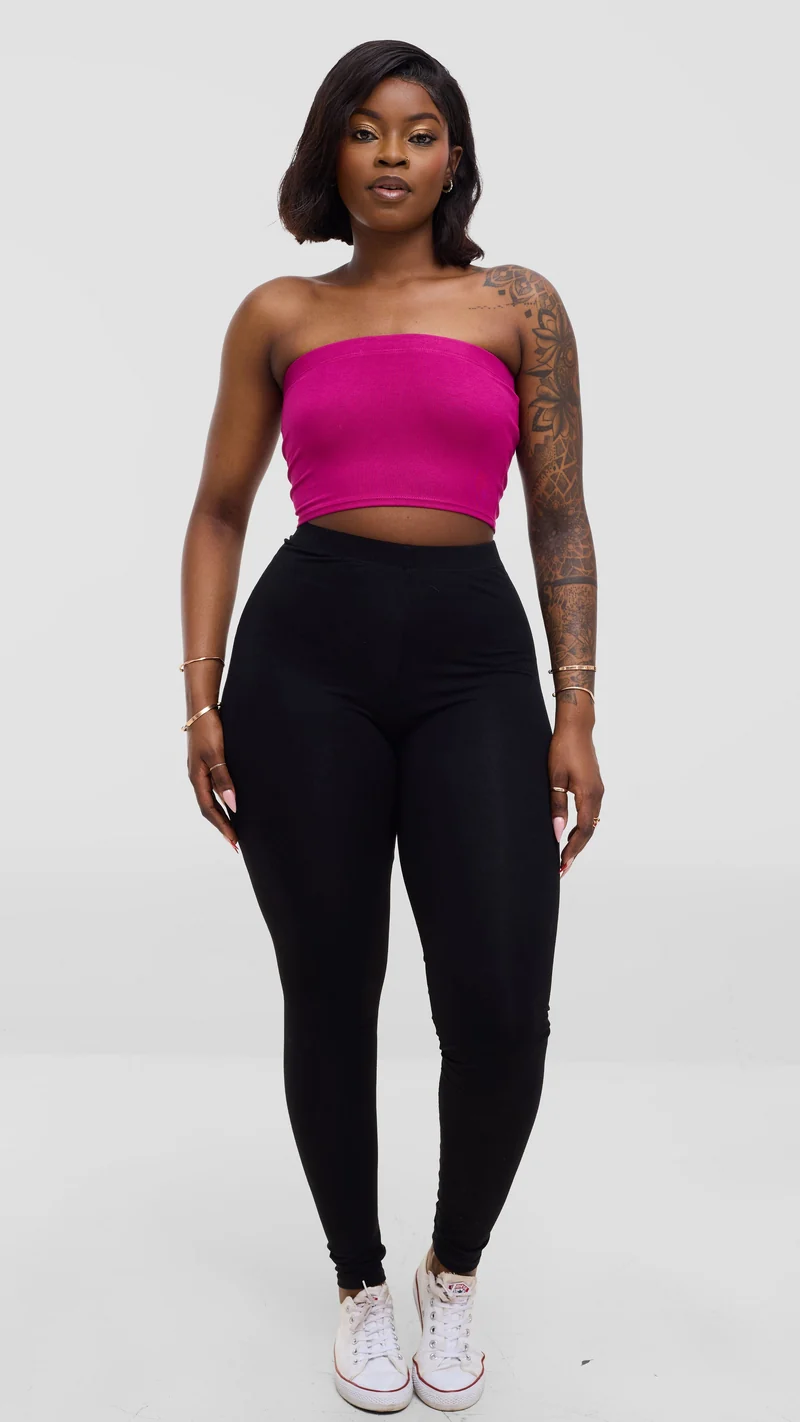 Zoya Basic Jersey Bandeau - Fuschia