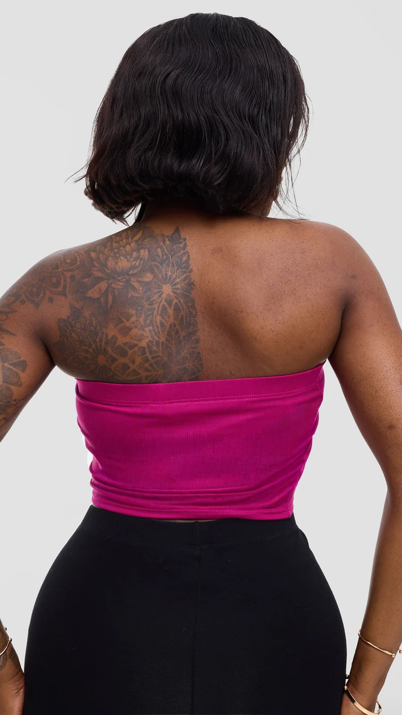 Zoya Basic Jersey Bandeau - Fuschia