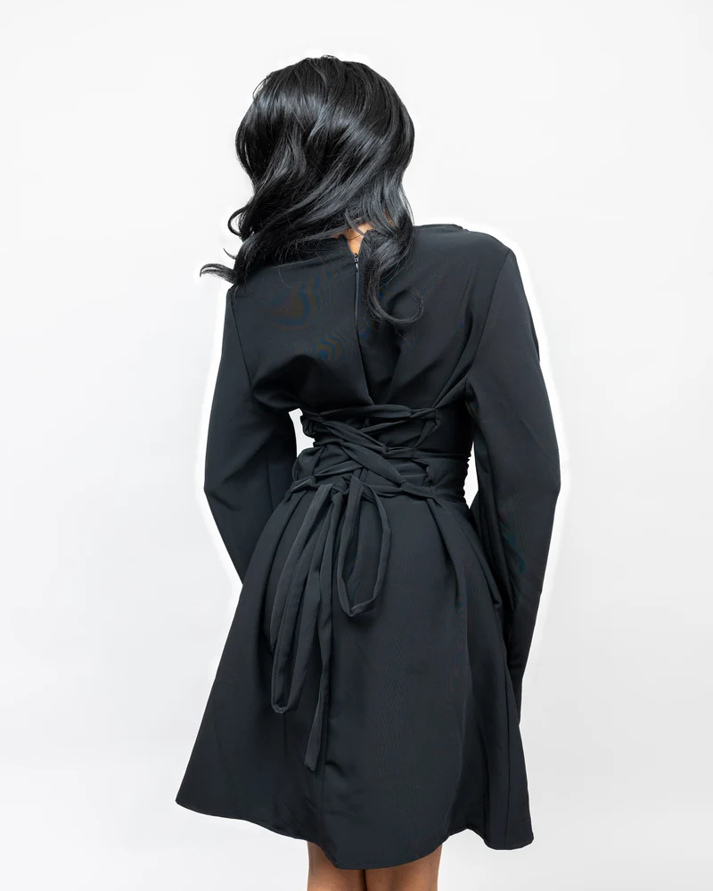 Afriwia Zawadi Shift Dress - Black
