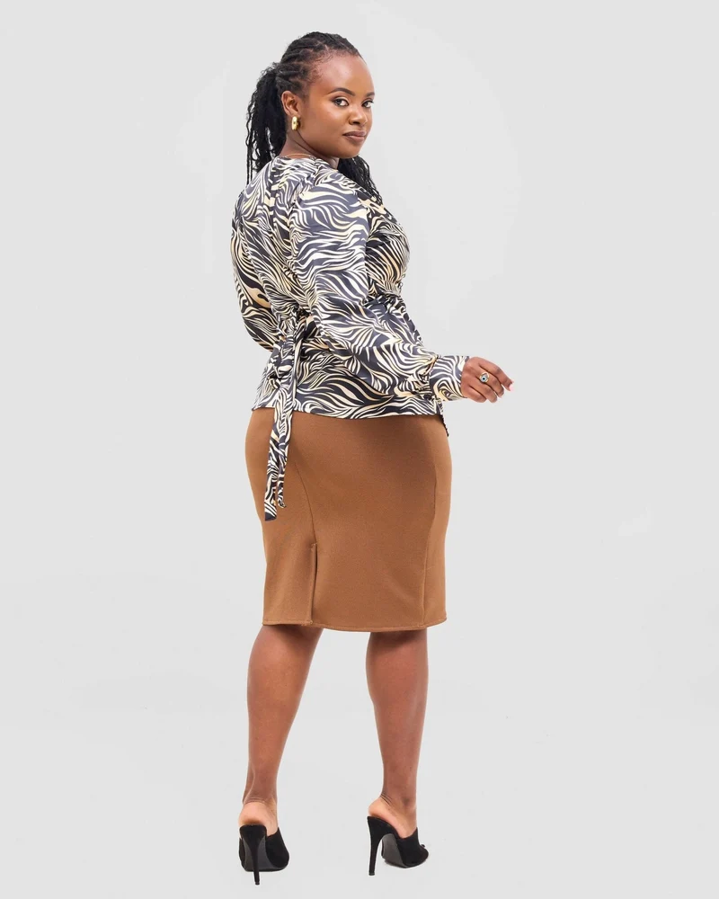 Silk House Collection Elvi Skirt - Brown