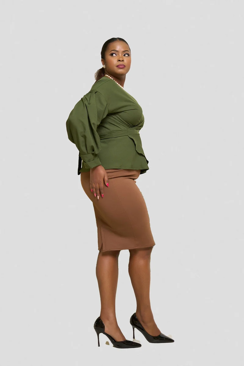 Silk House Collection Elvi Skirt - Brown