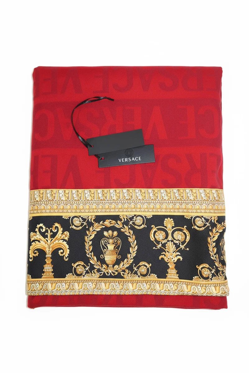 Versace Decke Wohndecke I Love Baroque schwarz Rot