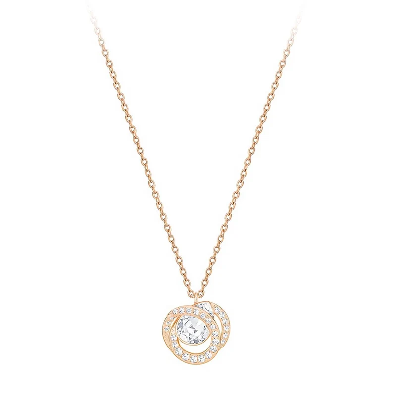 Swarovski Halskette Damen Crystal Pendant Necklace Roségold 5459056