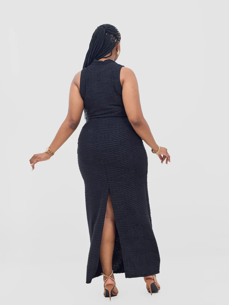 Vivo Kaisa Maxi Skirt - Black Hill Texture