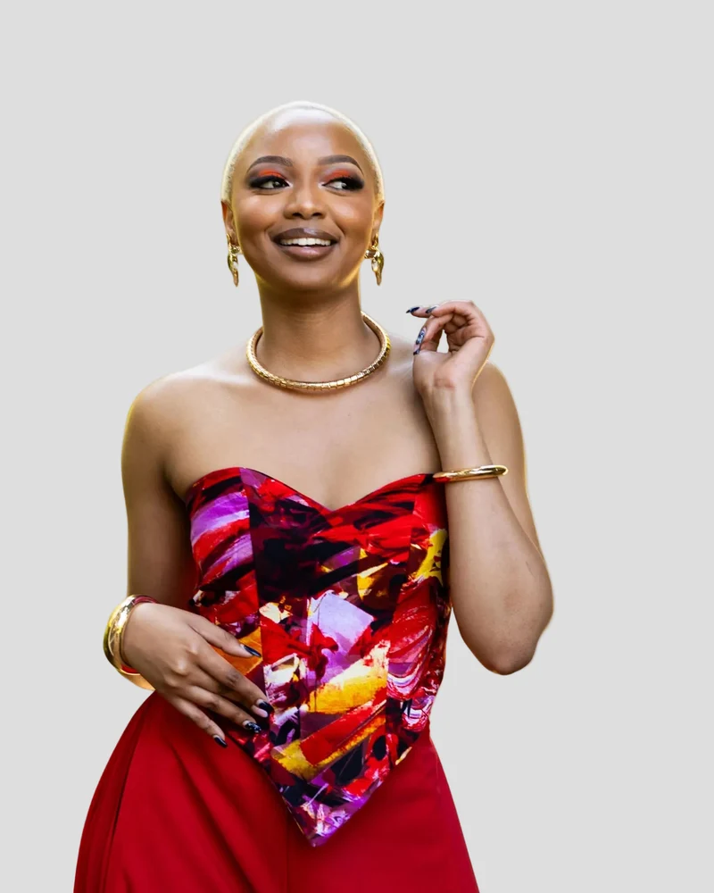 African Yuva Honey Corset Top - Multicoloured