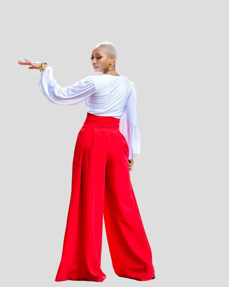 African Yuva Firelight Top - White