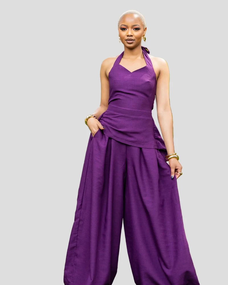 African Yuva Mocha Set - Purple