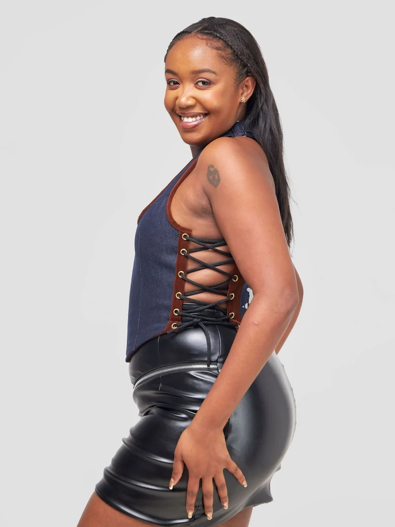 Misstcal Leather Skirt - Black