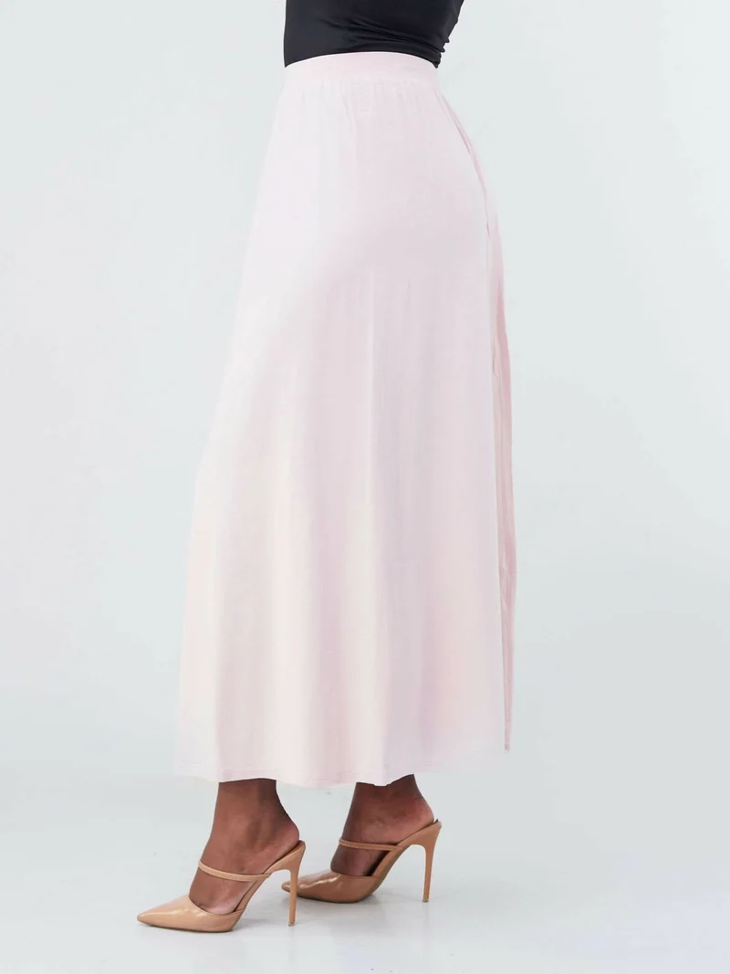 Hessed Maxi Wide Skirt - Pink