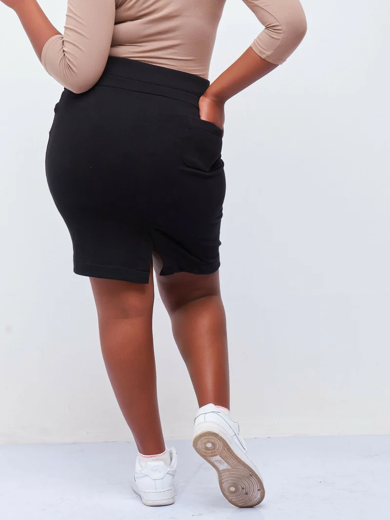 Hessed With Pocket Mini Skirt - Black