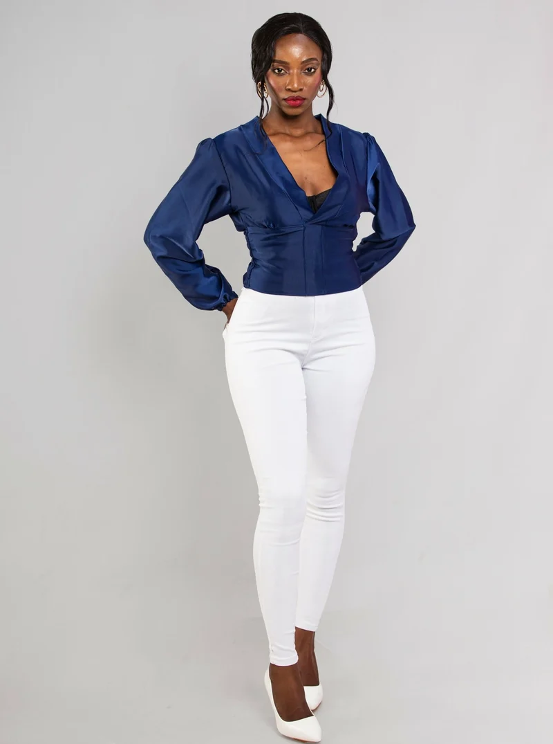 Da'joy Fashions Rochelle Top - Navy Blue