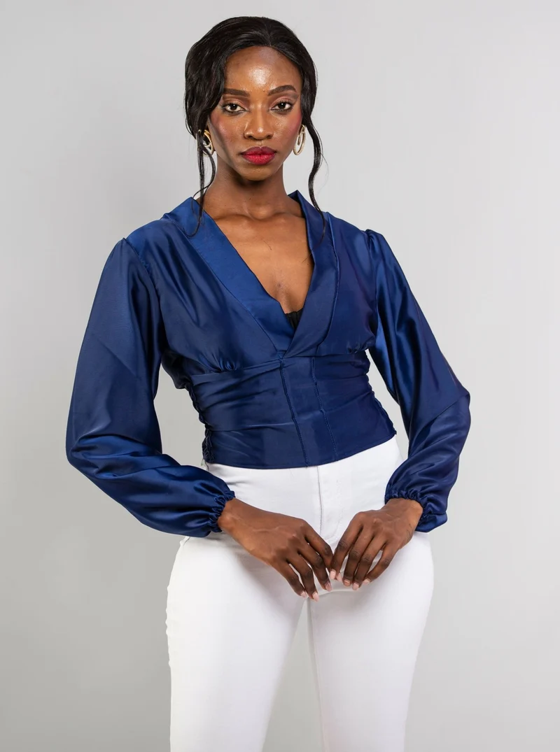 Da'joy Fashions Rochelle Top - Navy Blue