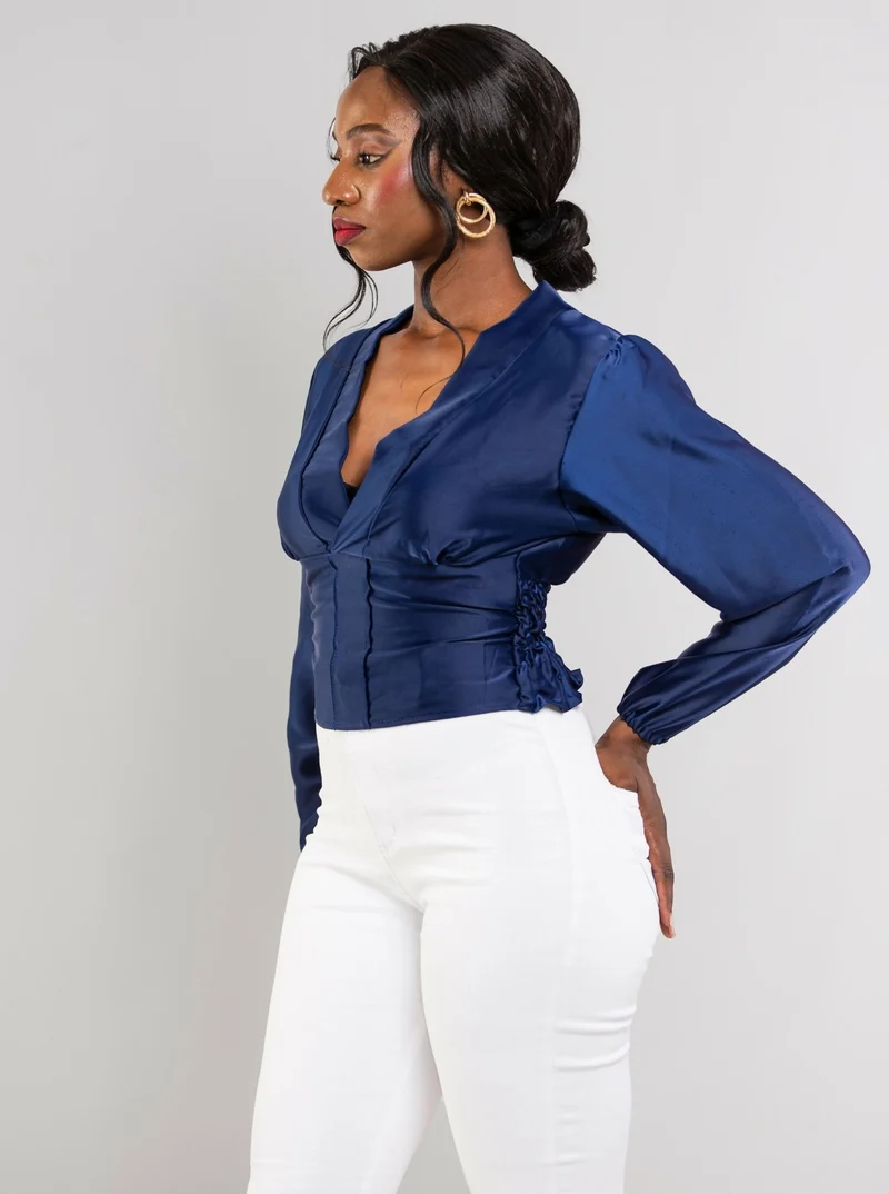 Da'joy Fashions Rochelle Top - Navy Blue