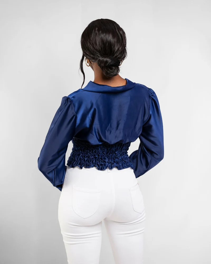 Da'joy Fashions Rochelle Top - Navy Blue
