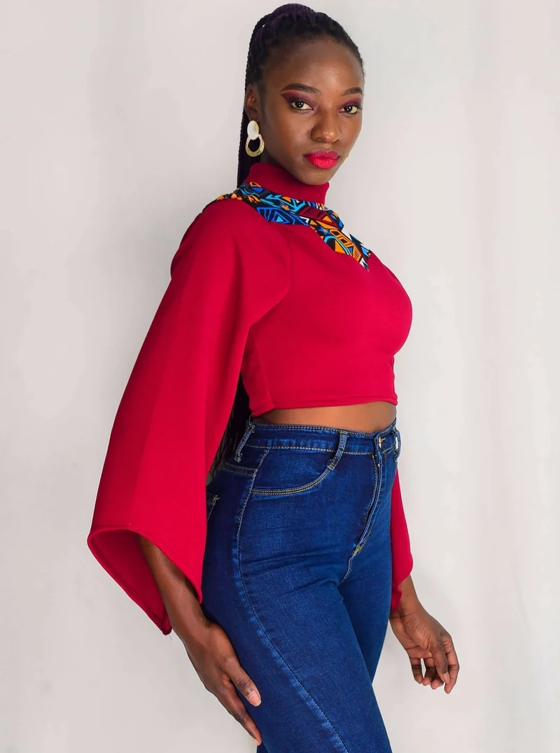 Da'joy Fashions Caru Top - Maroon