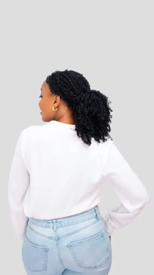 The Fashion Frenzy Relaxed Blouse Top - White
