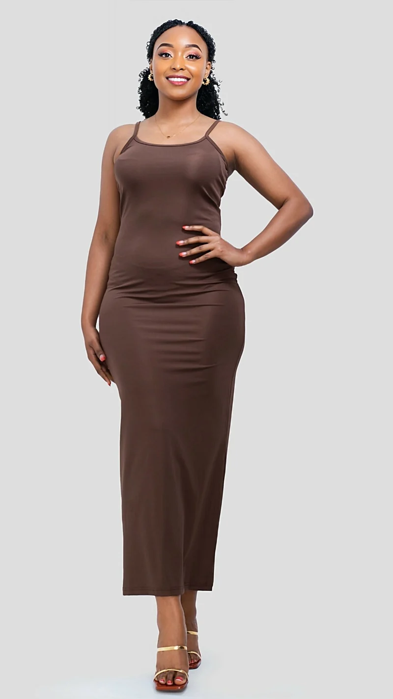 The Fashion Frenzy Luxe Bodycon - Brown