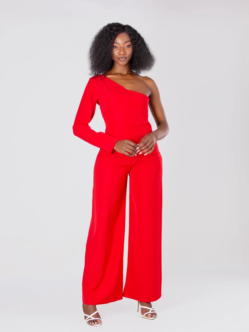 Da'Joy Fashions Izar Jumpsuit - Red