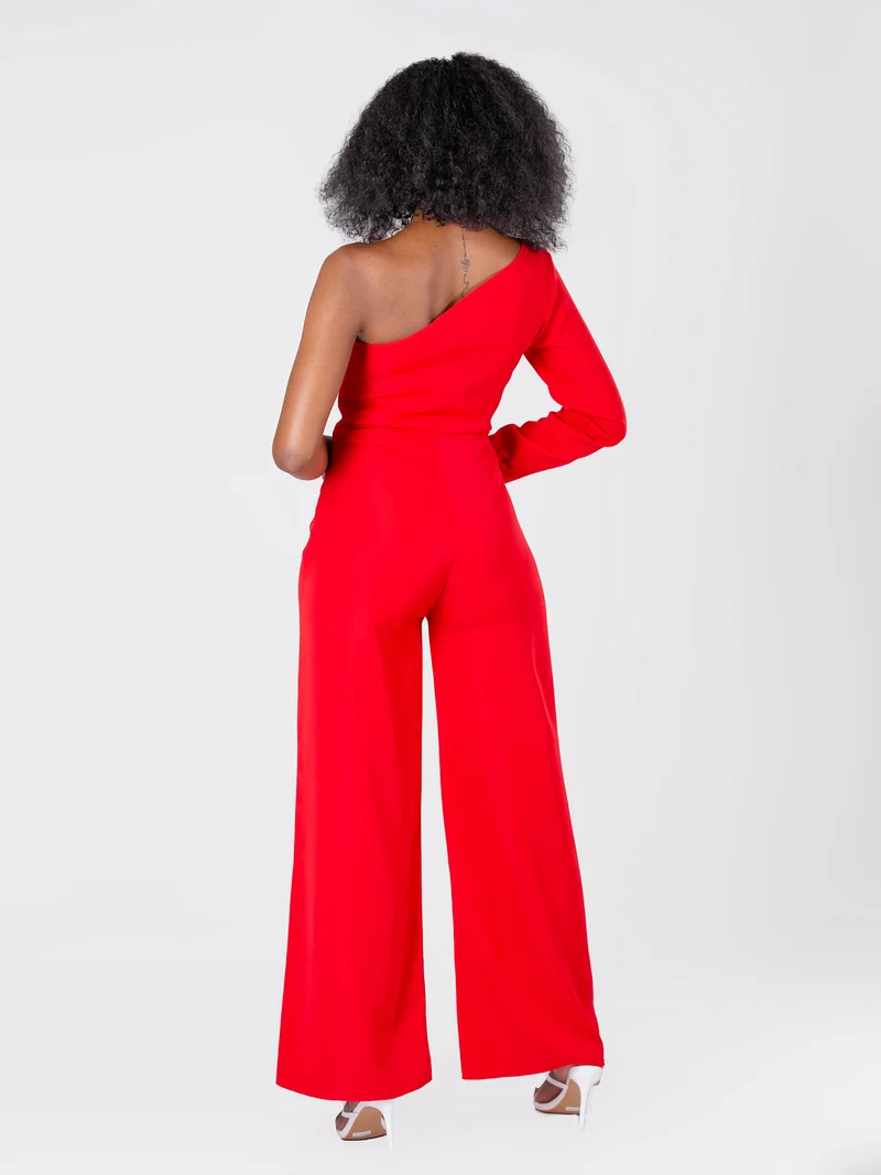 Da'Joy Fashions Izar Jumpsuit - Red
