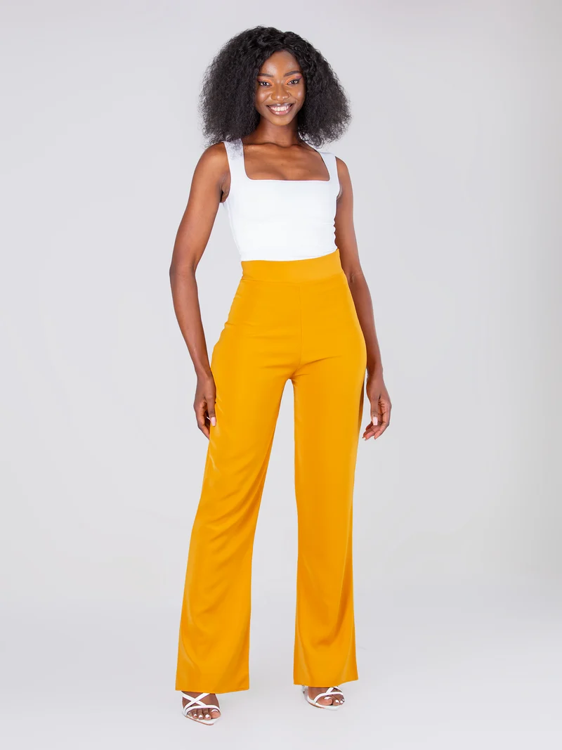Da'Joy Fashions Cavarna Pants - Mustard