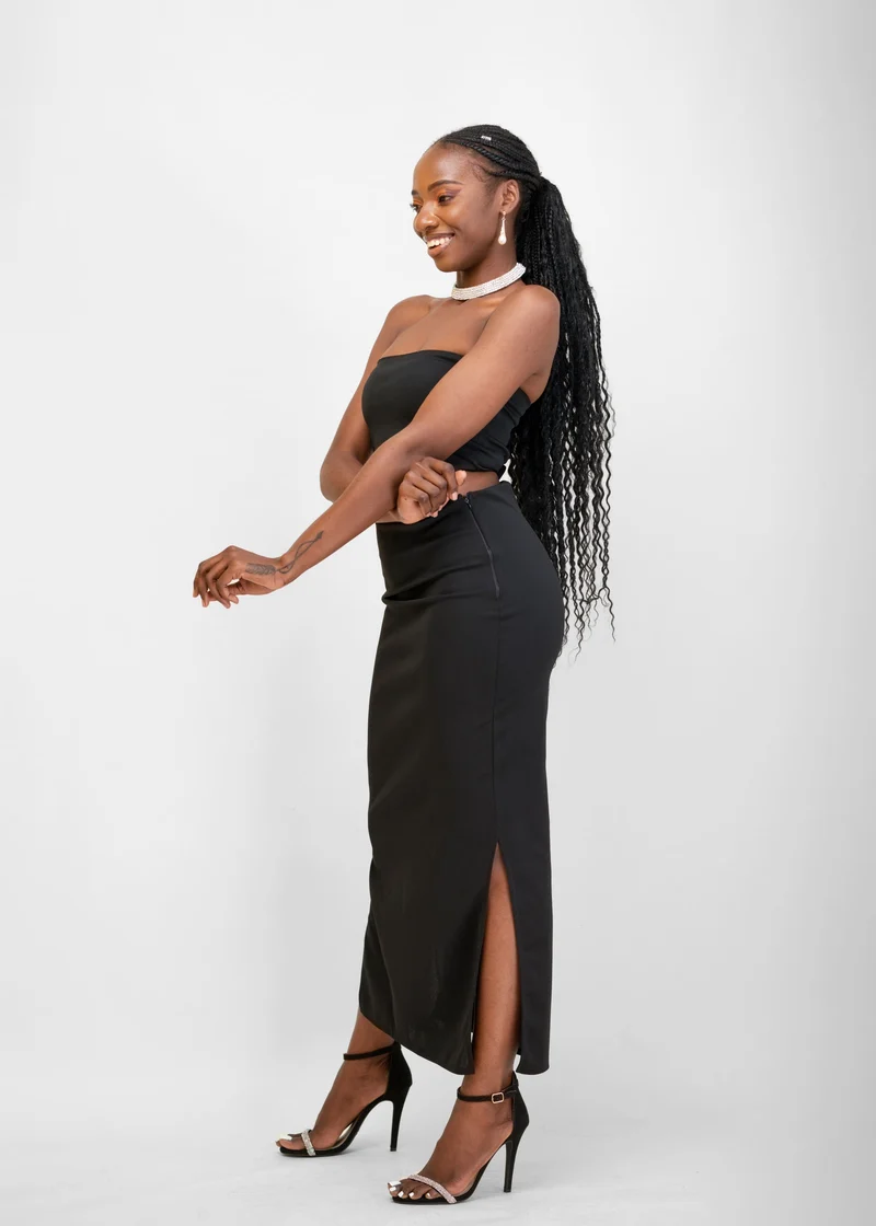Da'Joy Fashions Gritzy Skirt Set - Black