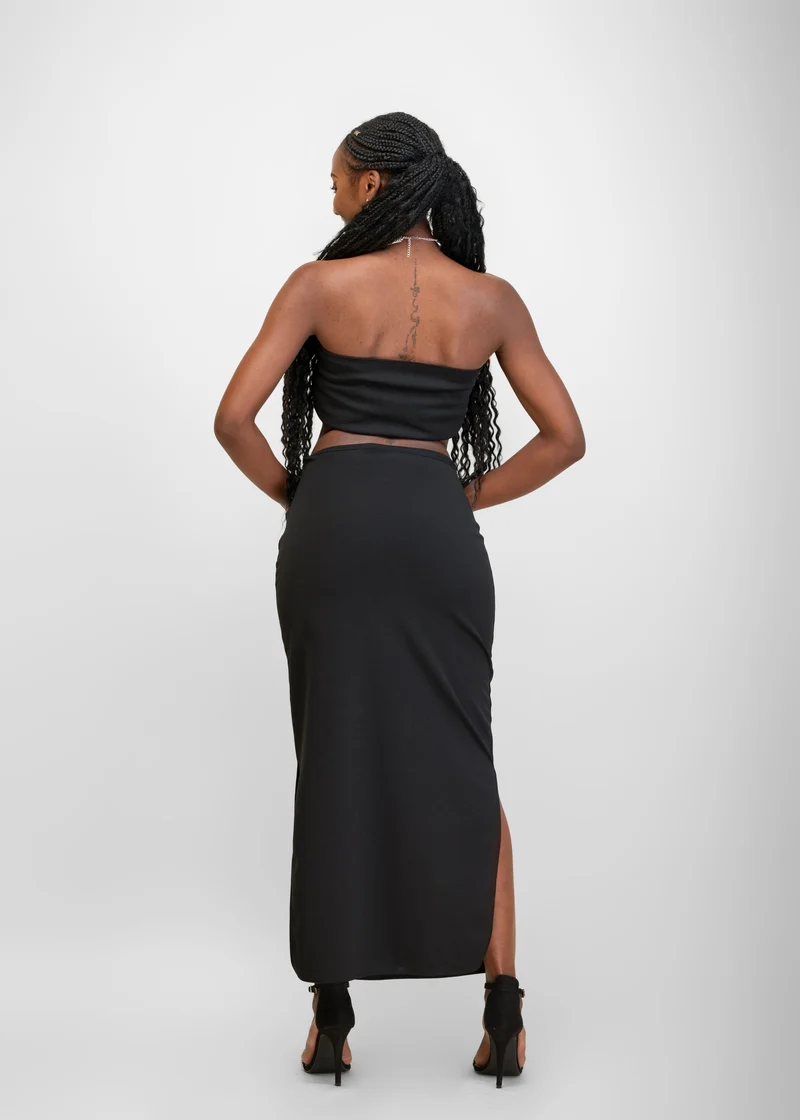 Da'Joy Fashions Gritzy Skirt Set - Black