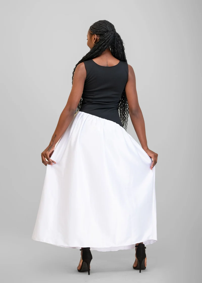 Da'Joy Fashions Moonlight Dress - Black / White
