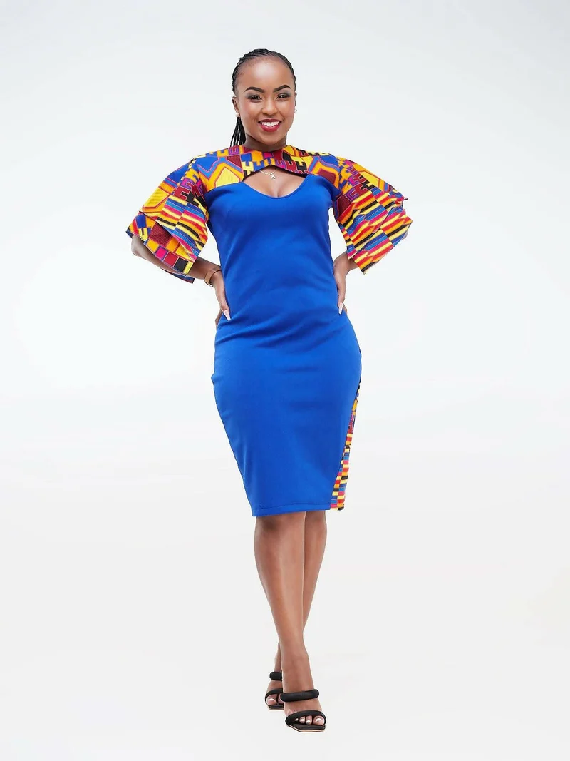 Da'joy Fashions Siya Dress - Blue