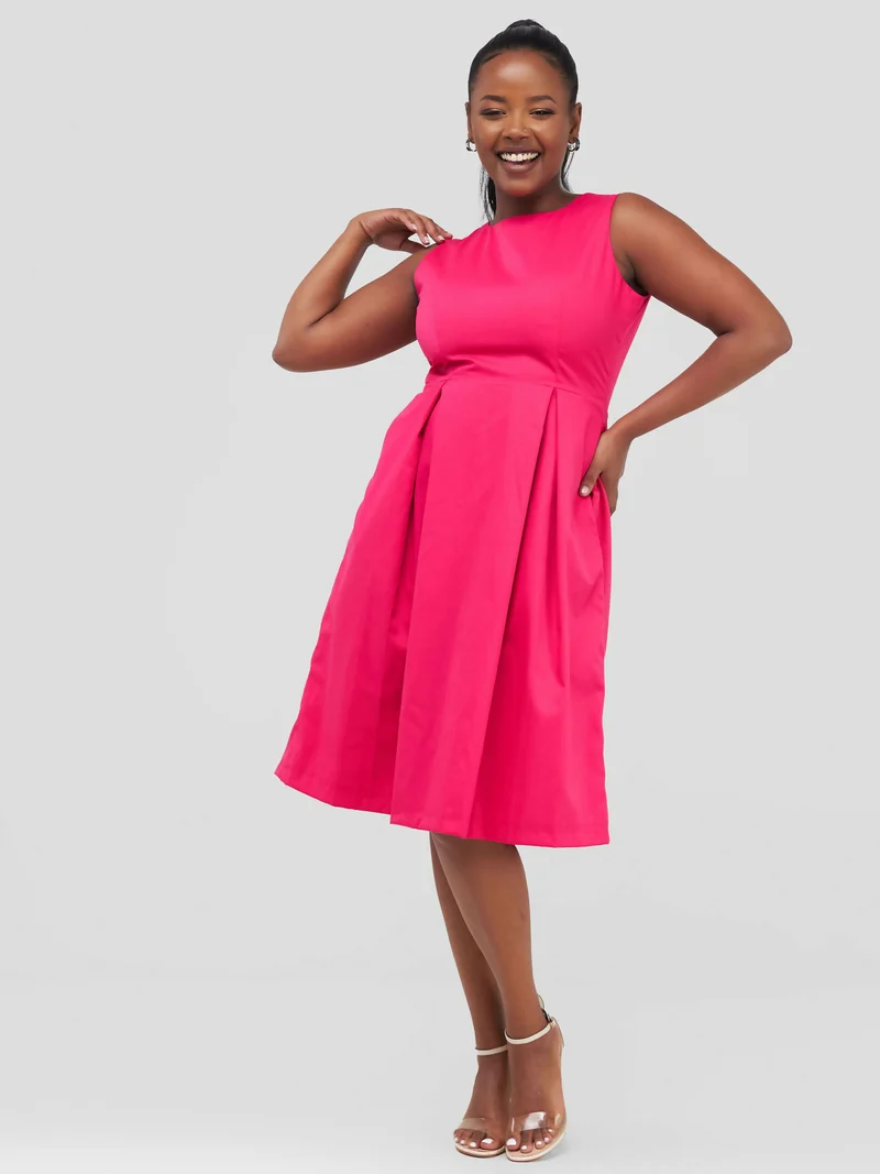 The Fashion Frenzy Skater Dress - Pink