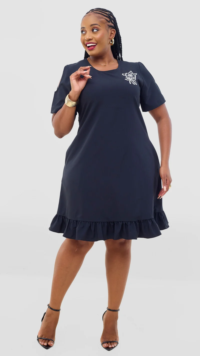 Mariste Zale Shift Dress - Black
