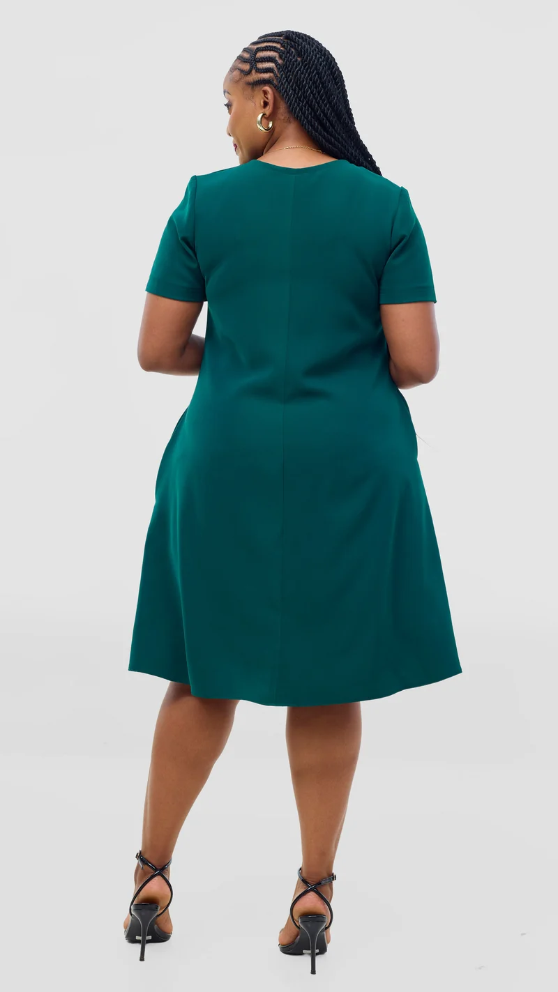 Mariste Jay Shift Dress - Emerald