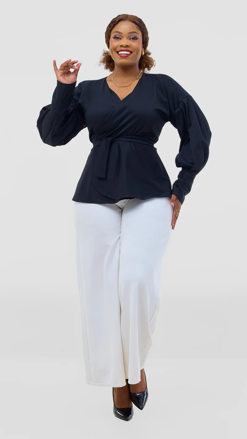Silk House Collection Maya Top - Black