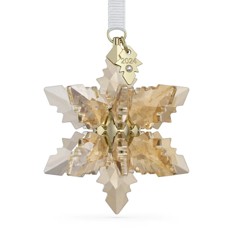 Swarovski Ornament Annual Edition Festive 3D 2024 Champagne/Goldfarben 5674348
