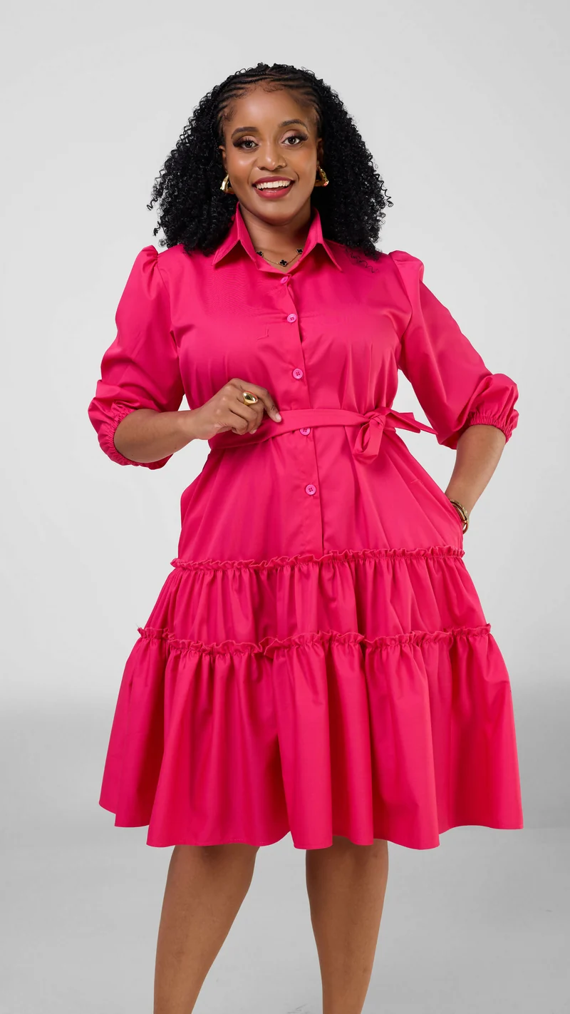 Lizola Meilani Shift Dress - Pink