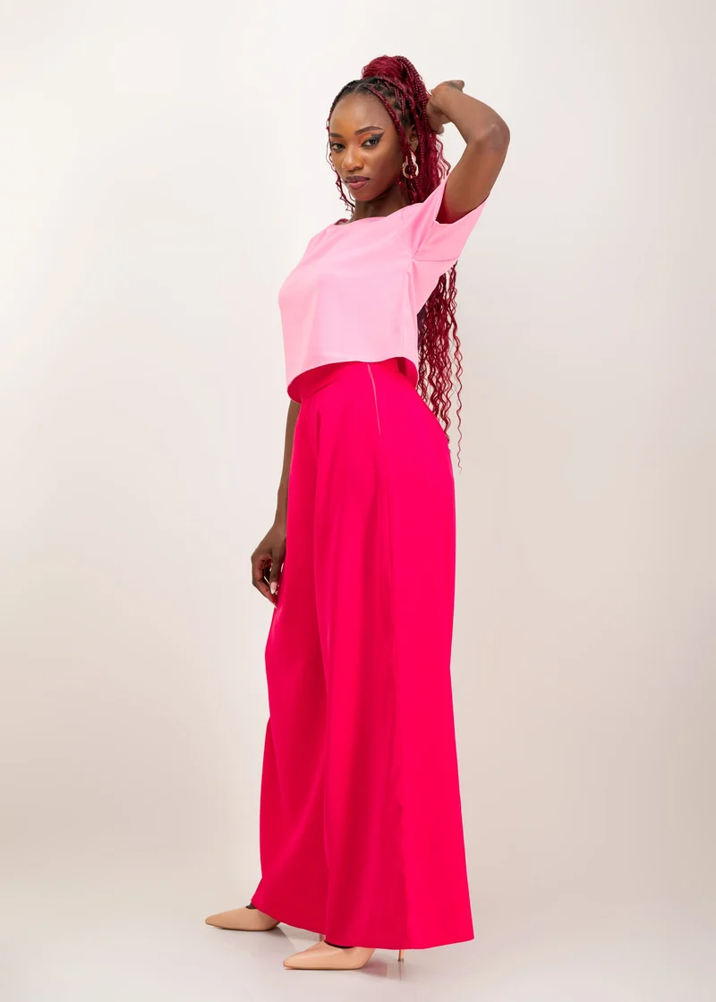 Da'joy Fashions Elara Pant Set - Pink