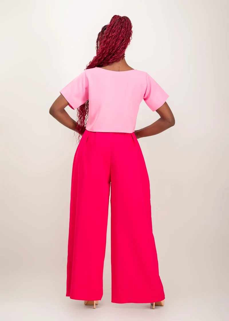 Da'joy Fashions Elara Pant Set - Pink