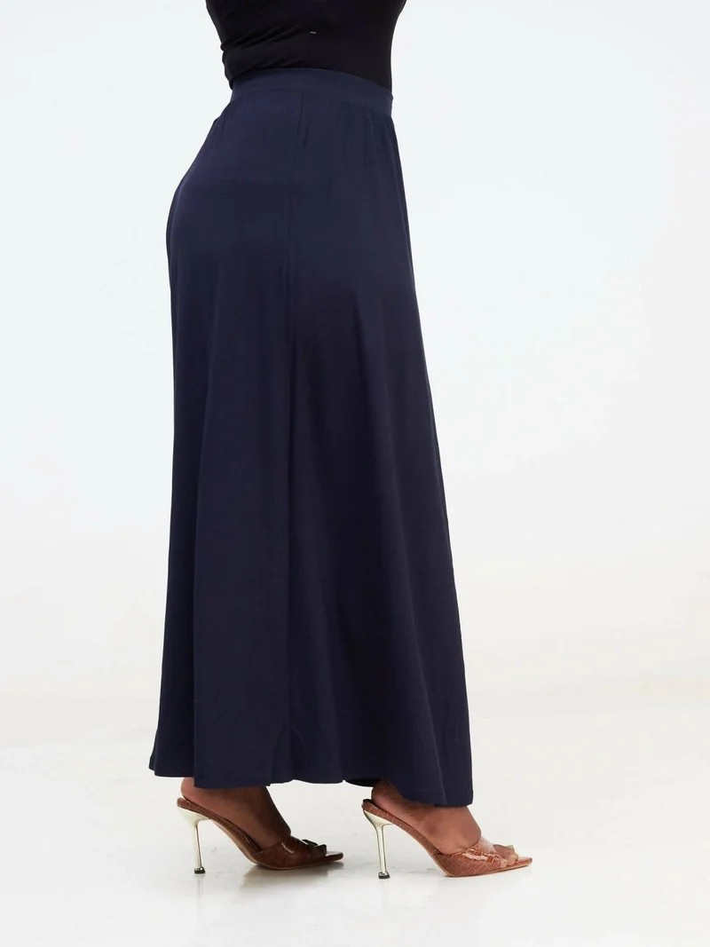 Hessed Maxi Wide Skirt - Navy blue