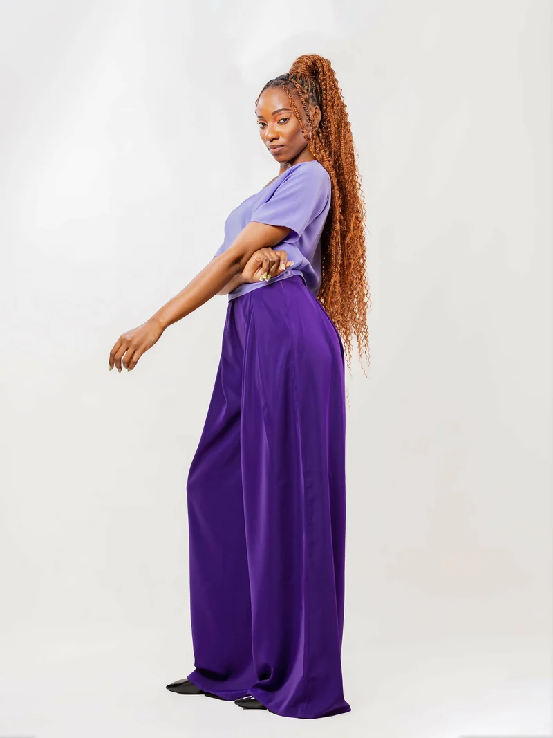 Da’Joy Fashions Elara Pant Set - Purple / Lavender