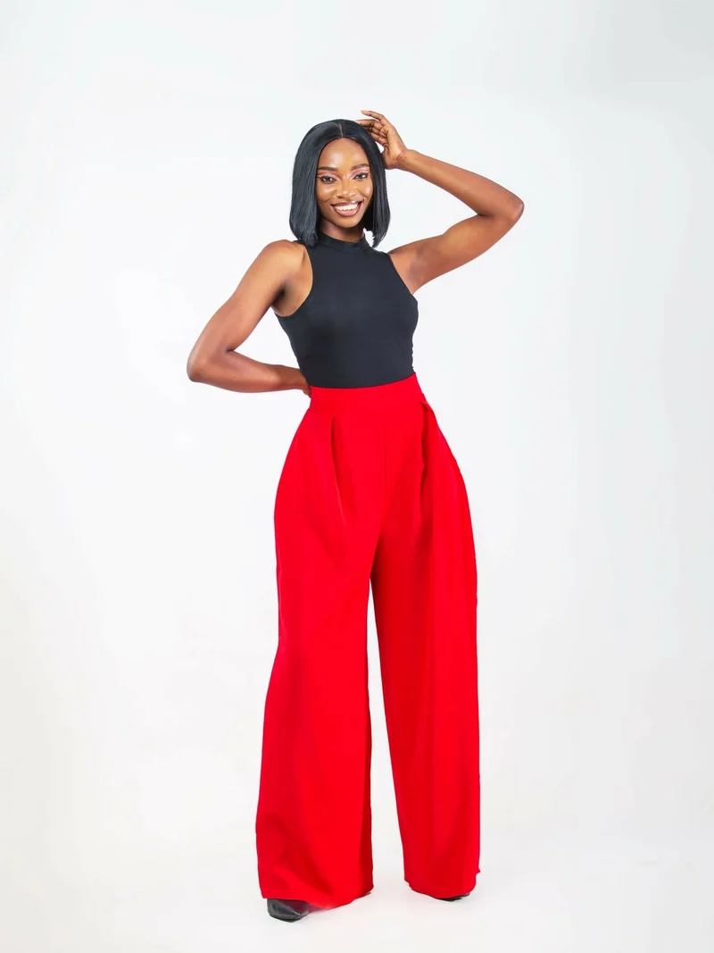 Da’Joy Fashions Ke Nova Pant - Red